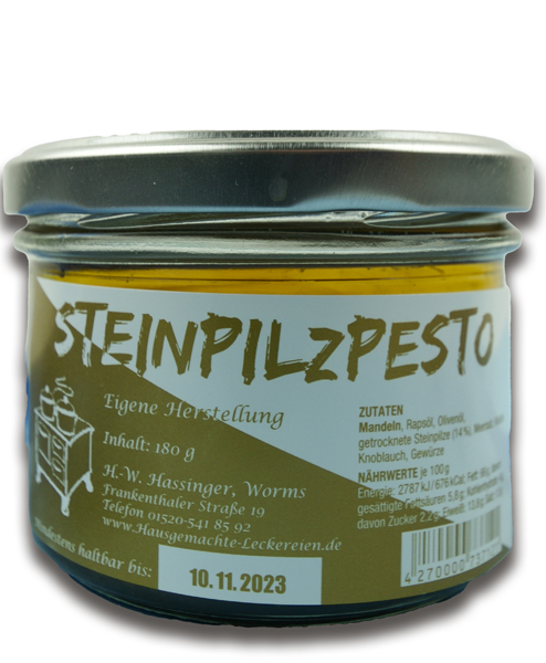 Hassinger Steinpilzpesto 180 g Hassinger Steinpilzpesto 180 g