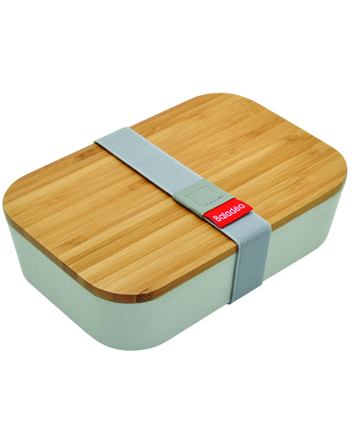 Baladéo Akita weiße Lunchbox mit Bambusdeckel Baladéo Akita weiße Lunchbox mit Bambusdeckel
