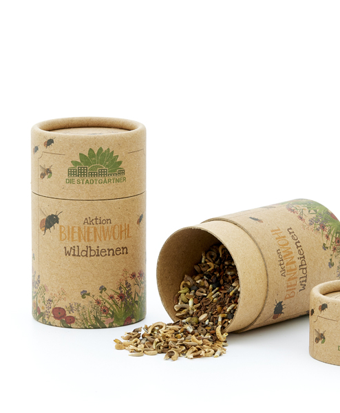 Die Stadtgärtner, Geschenkdose mit Bienewohl Saatgut Die Stadtgärtner, Geschenkdose mit Bienewohl Saatgut