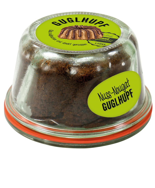 Hof Löbke, Nuss-Nougat Kuchen 280ml Gugelhupf-Weckglas Hof Löbke, Nuss-Nougat Kuchen 280ml Gugelhupf-Weckglas