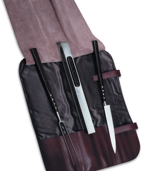 LeA Grillbesteck Stahl und Wenge im Etui LeA Grillbesteck Stahl und Wenge im Etui
