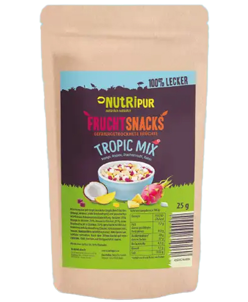 NutriPur, Gefriergetrocknete Früchte, Tropic Mix 25g NutriPur, Gefriergetrocknete Früchte, Tropic Mix 25g