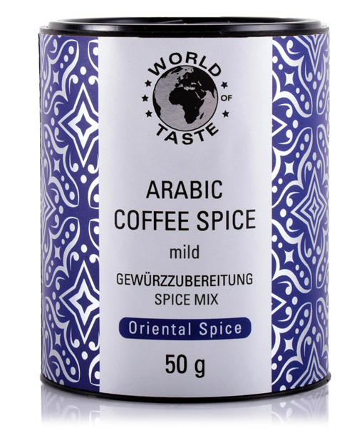 World of Taste, Arabic Coffee Spice, 50 g Diese Gewürzmischung erfeinert jeden kaffee aber auch Schokolade und Desserts