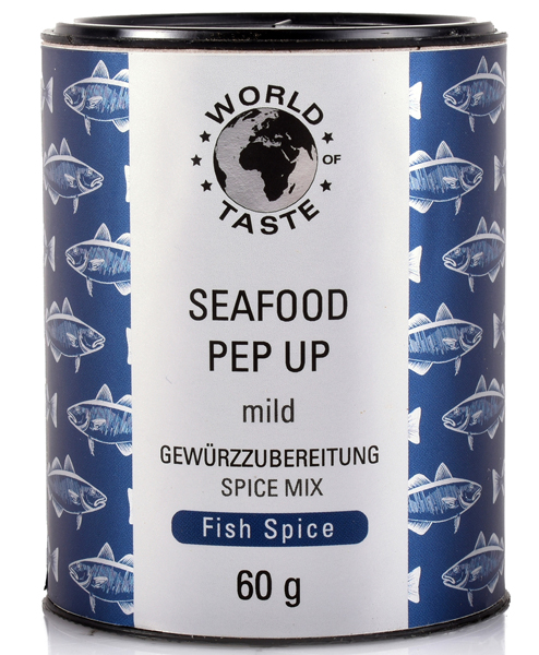Sea Food Pep Up Gewürzmischung Ein idealer Geschmacksbooster für gegrillte Scampi oder Seefische