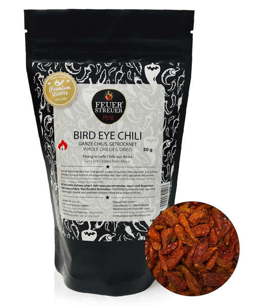 Feuerstreuer, Bird Eye Chili, 50 g Feuerstreuer, Bird Eye Chili, 50 g