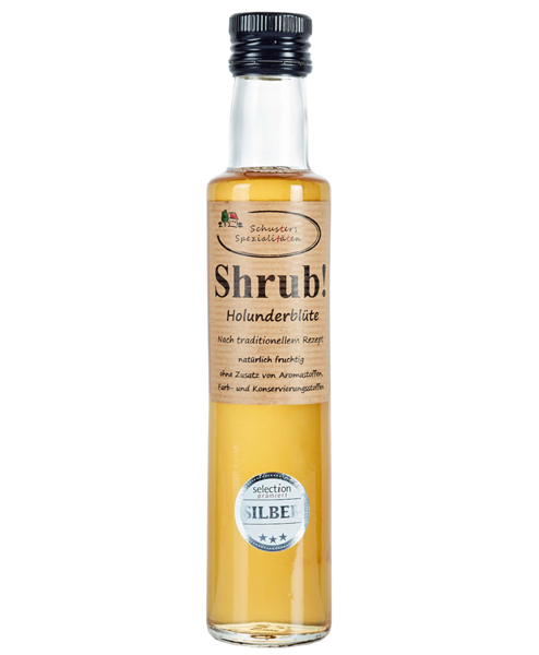 Schusters Shrub, Holunderblüte 0,25 l Schusters Shrub, Holunderblüte 0,25 l