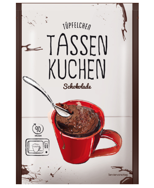 Tuepfelchen Tassenkuchen Standard Schokolade Tuepfelchen Tassenkuchen Standard Schokolade