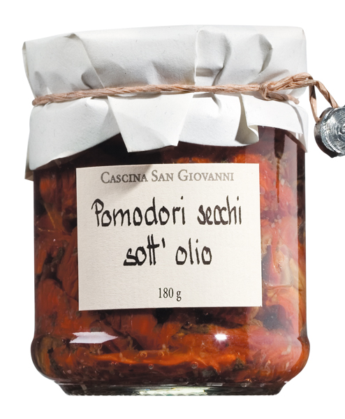 CASCINA SAN GIOVANNI, Pomodori secchi sott'olio, 180 g CASCINA SAN GIOVANNI, Pomodori secchi sott'olio, 180 g