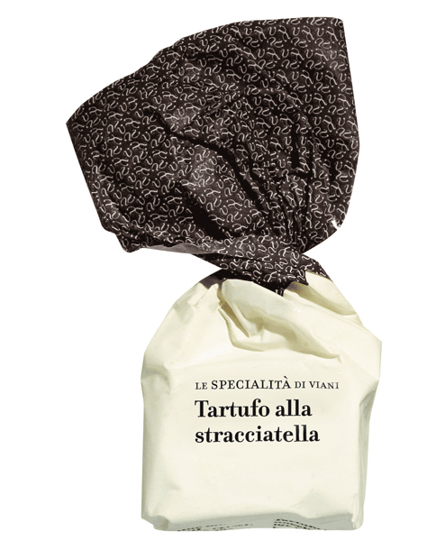 Viani, Tartufi Dolci alla stracciatella Piemonteser Haselnusspraline mit weißer und dunkler Schokolade