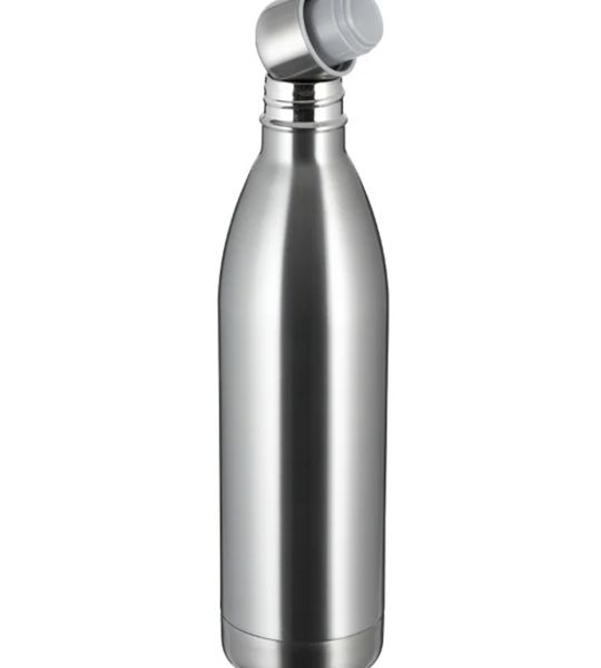 RETUMBLER NIZZA XL, Thermotrinkflasche silber offen