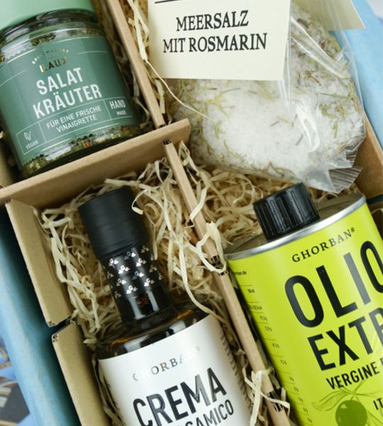 corviscom Geschenkpaket Insalata d'estate mit Olivenöl