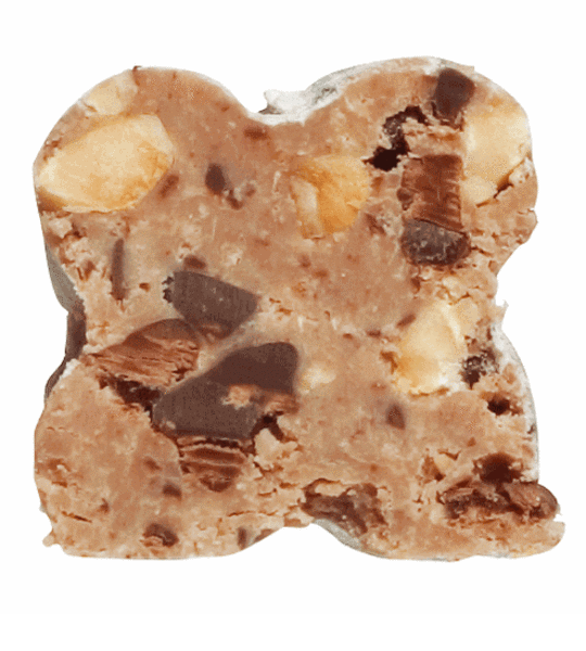 Tartufi dolci alla stracciatella, Anschnitt