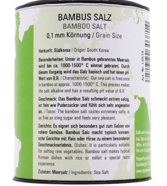 World of Salt, Bambussalz, 60 g back
