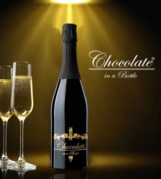 Chocolate in a bottle, 0,75l schwarze Flasche