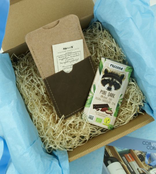 corviscom Geschenkset „Handyschmeichler" Filzmaxx Etui