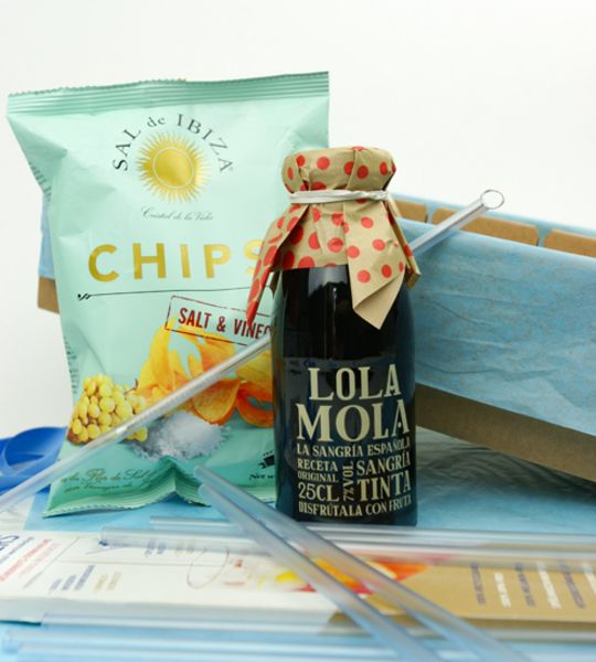 corviscom, Geschenkbox Viva España mit Chips Sal de Ibiza