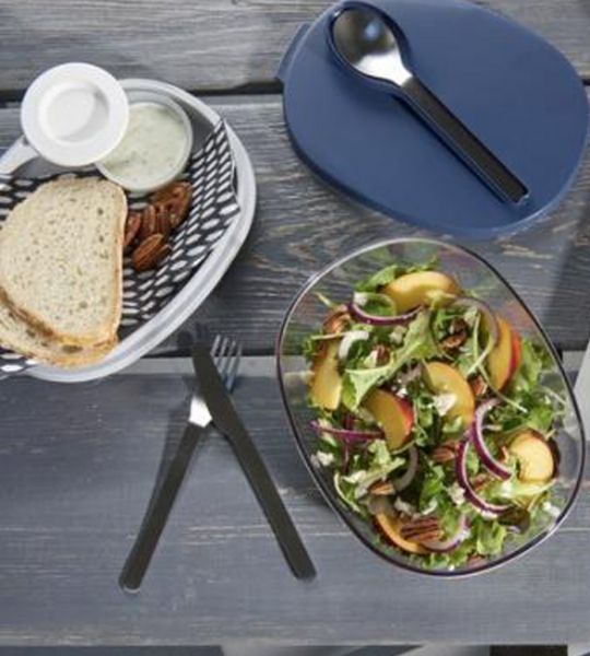 Mepal, Ellipse Salatbox mit 2 Deckeln