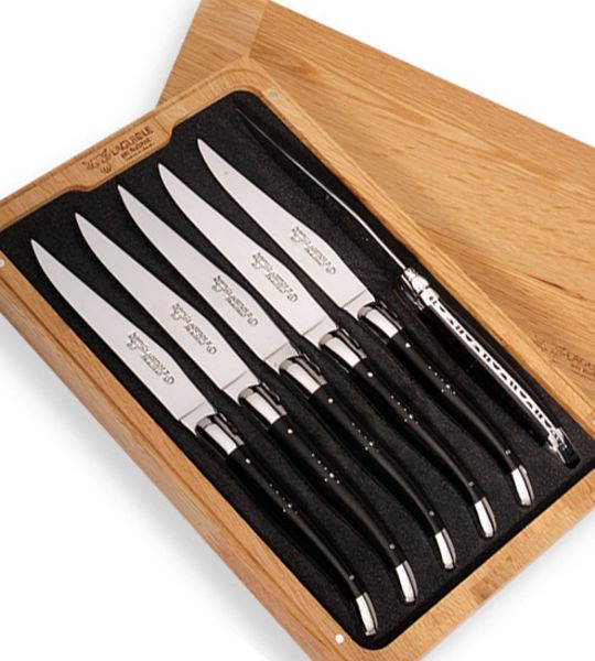 LeA 6 Steakmesser Ebenholz in Kästchen