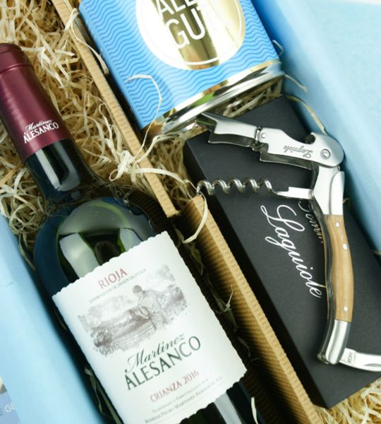 Wein und Kuchen Gechenkset
