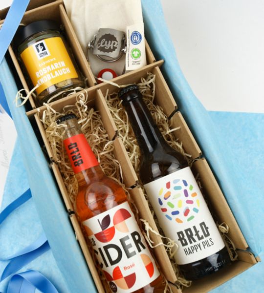 Geschenkbox mit BRLO und Clyp