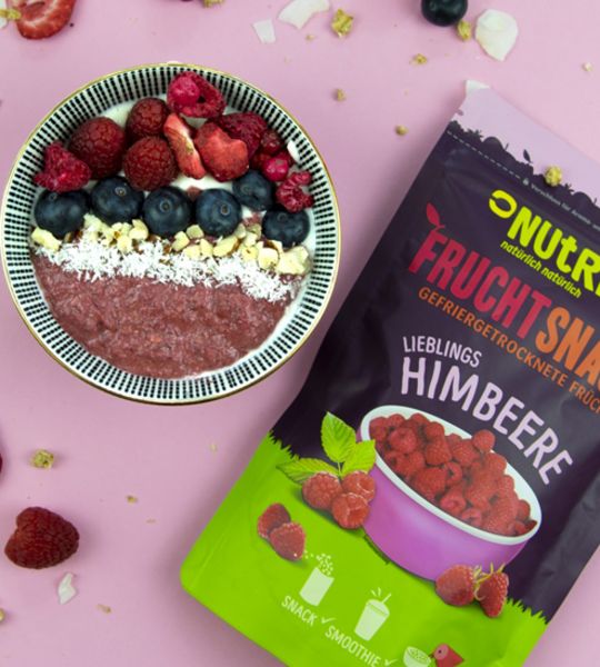NutriPur, Gefriergetrocknete Himbeeren, 25g