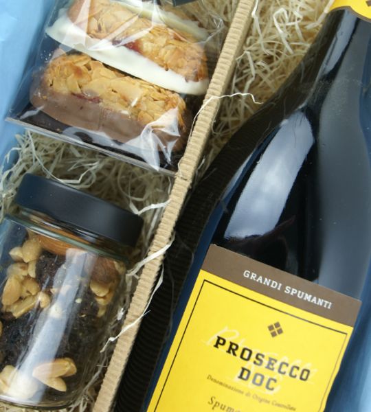 corviscom Geschenkpaket Grande Florentiner mit Prosecco