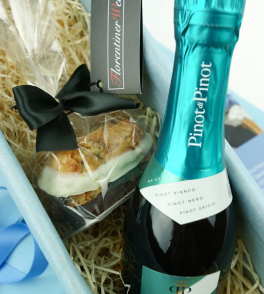 corviscom Geschenkpaket Piccolo Florentiner mit Prosecco