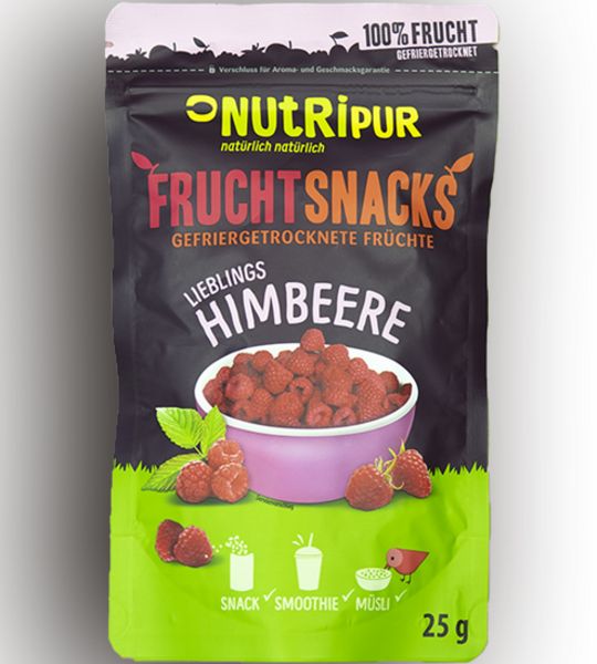 NutriPur, Gefriergetrocknete Himbeeren, 25g