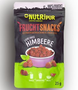 NutriPur, Gefriergetrocknete Himbeeren, 25g