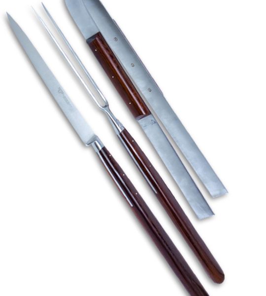 LeA Grillbesteck Stahl und Wenge