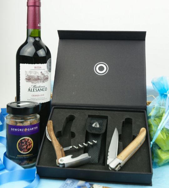 corviscom Geschenkpaket Picknick für 2, Wein