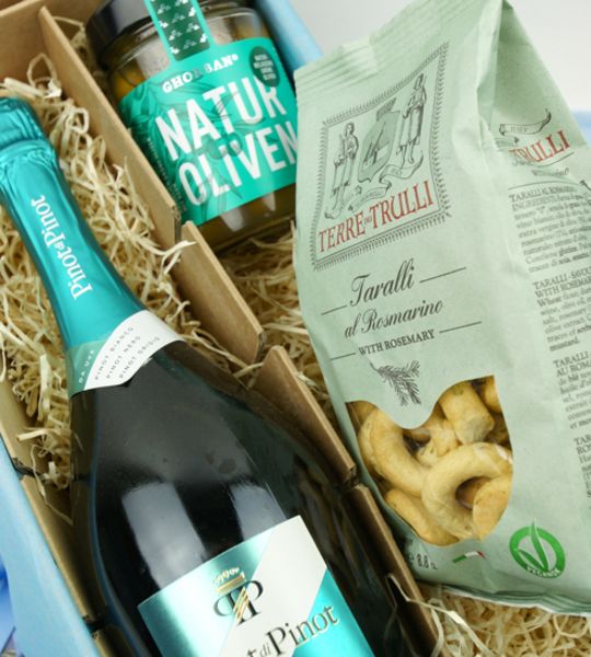 corviscom, Geschenkpaket Aperitivo mit Spumante Gancia