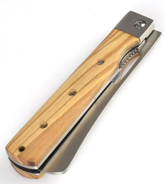 Rockfoxx Klappmesser „Bread knife” Olivenholz