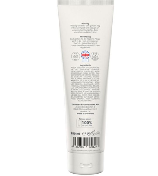 newkee "Body Lotion Soft" Körperlotion Deklaration