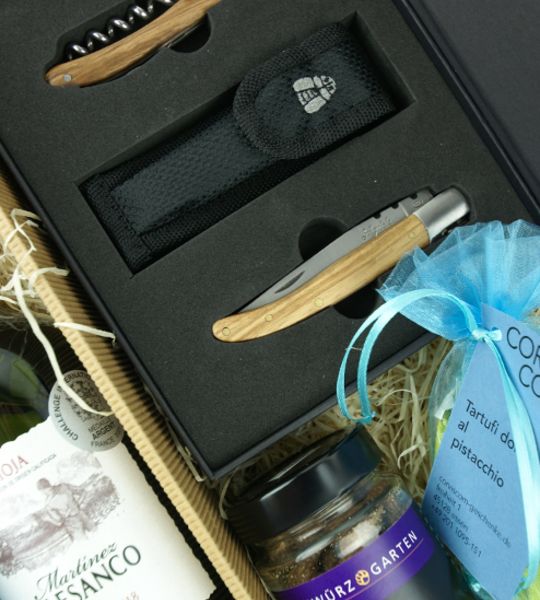 corviscom Geschenkpaket Picknick für 2, Laguiole Duo-Set