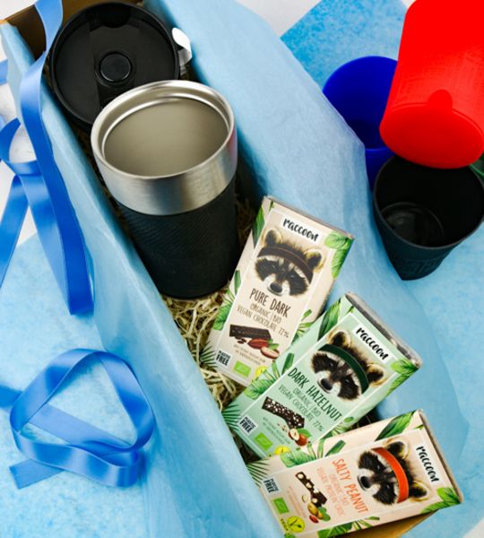 corviscom Geschenkset „Für Helden" mit Antikippbecher