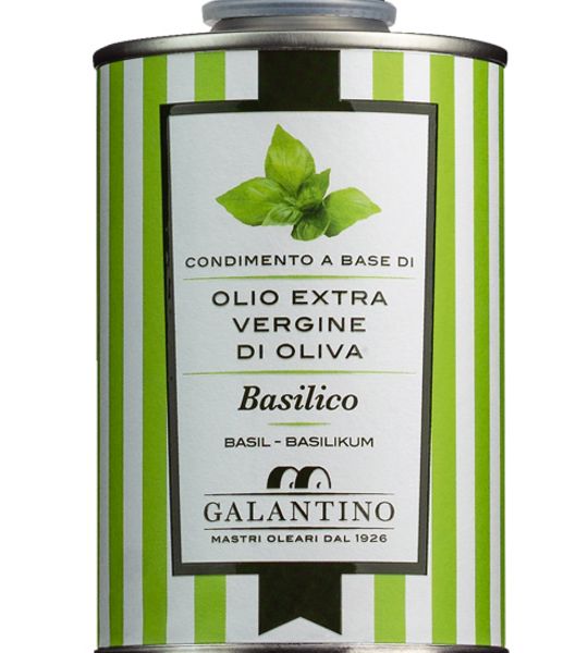 Galantino, Natives Olivenöl extra mit Basilikum