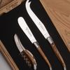 LeA Käse- und Wein Set Olivenholz
