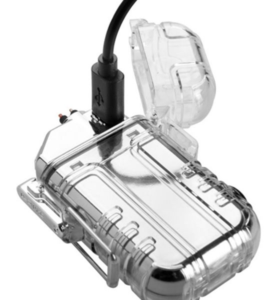 Schwarzwolf outdoor, Lichtbogen-Feurzeug Calbuco mit USB