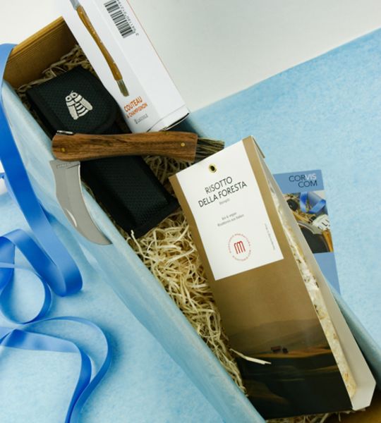 Corviscom Geschenkpaket Pilzsammler Deluxe